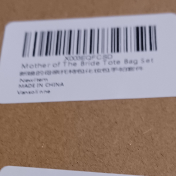 Mother of the Bride Tote Bag Set - Picture 3 of 3